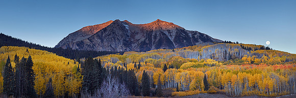 Mt Beckwith Autumn MoonSet